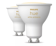 Inteligentne oświetlenie Philips Hue Hue White ambiance Inteligentny reflektor punktowy GU10 (2 s 8720169230033